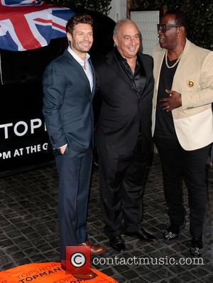 Ryan Seacrest, Sir Philip Green and Randy Jackson