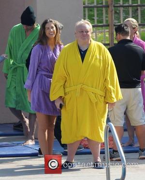 Katherine Webb, 'Miss Alabama USA 2012' and Louie Anderson - Celebrities practice their dives for the upcoming ABC show 'Splash'...