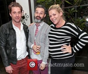 Scott Speedman, Marc Silverstein and Busy Philipps - Michael Sucsy birthday party - Los Angeles, California, United States - Thursday...