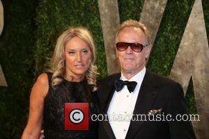 Peter Fonda and Margaret DeVogelaere - 2013 Vanity Fair Oscar Party at Sunset Tower - Arrivals - Los Angeles, California,...