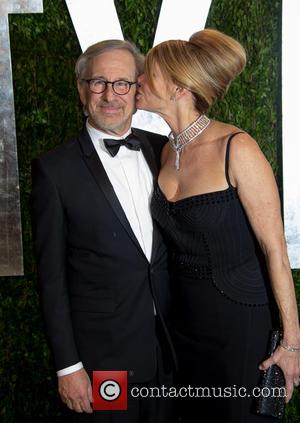 Steven Spielberg and Kate Capshaw - 2013 Vanity Fair Oscar Party at Sunset Tower - Arrivals - Los Angeles, California,...