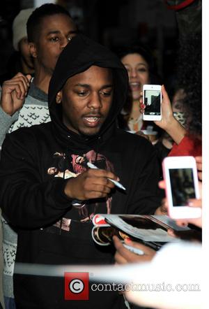 Kendrick Lamar - Celebrities outside the Ed Sullivan Theatre for 'The Late Show with David Letterman' - New York City,...