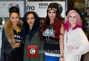 Leigh-Anne Pinnock, Jade Thirwall, Jesy Nelson and Perrie Edwards - Little Mix arrive at the BBC Radio 1 studios for...