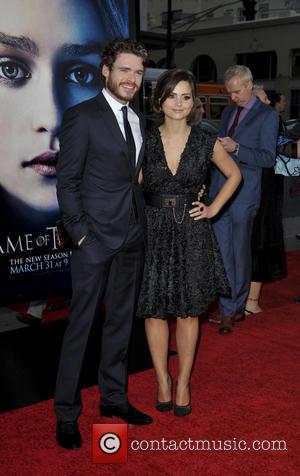Richard Madden and Jenna-Louise Coleman - Premiere of the third season of HBO Series 'Game of Thrones' - Arrivals -...