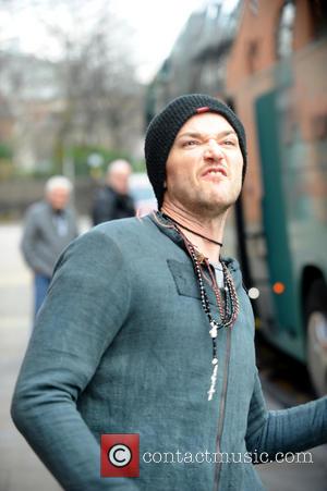 Danny O'Donoghue from Irish rock group The Script outside the band's hotel - Manchester, United Kingdom - Tuesday 19th March...