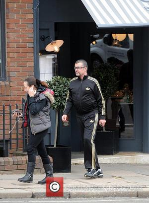 George Michael - George Michael and a friend seen leaving Cote Brasserie in north London after having lunch. George wears...