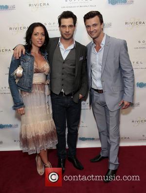 Guests and Kent Speakman - The red carpet launch party for 'Fameus' Smart Phone App at Sofitel Hotel - Los...