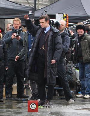 Matt Smith - The cast of Doctor Who film the...