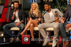 Usher, Shakira, Adam Levine, Blake Shelton