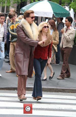 Will Ferrell - Anchorman: The Legend Continues' film set