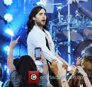 Jared Leto - 30 Seconds To Mars Performing on Jimmy Kimmel Live - Hollywood, CA, United States - Monday 20th...