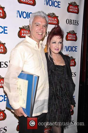 David Byrne and Cyndi Lauper