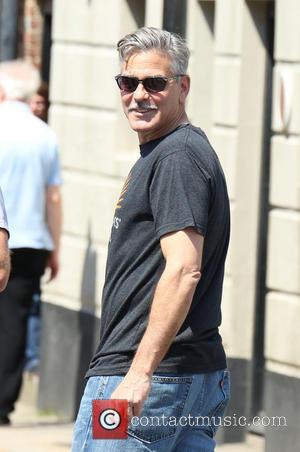 George Clooney - 'The Monuments Men' filming