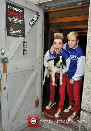 Jedward - Jedward arriving at LoudRoom Rehearsal studios to rehearse with Christy Dignam and Aslan ahead of this Friday's benefit...