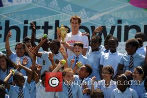 Andy Murray - Wimbledon Champion Andy Murray is pictured at an Adidas event where he met his fans and challenged...