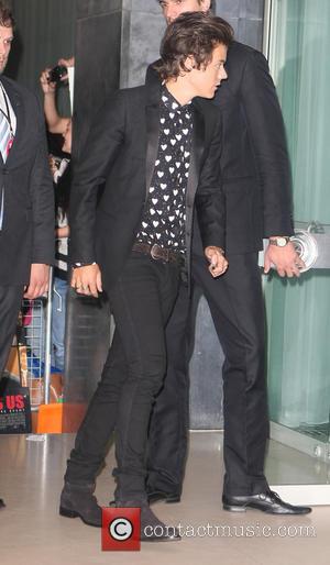 Harry Styles - One Direction arriving at the Sanderson - London, United Kingdom - Tuesday 20th August 2013