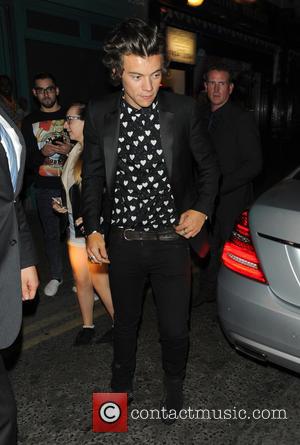 Harry Styles - Harry Styles at the Soho House after, afterparty of 'One Direction: This Is Us' UK film premiere...