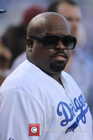 Cee Lo Green - Celebrities at the LA Dodgers game