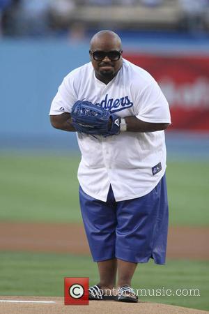 Cee Lo Green - Celebrities at the LA Dodgers game