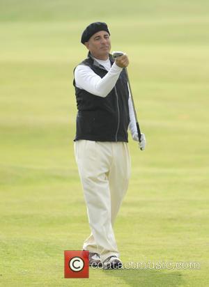 Andy Garcia - American actor Andy Garcia plays golf in the Alfred Dunhill Links Championship in St Andrews - St...