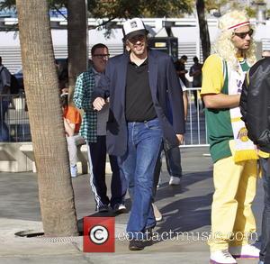 Benicio Del Toro - Celebrities out at the Lakers game.The Miami Heat defeated the Los Angeles Lakers by the final...