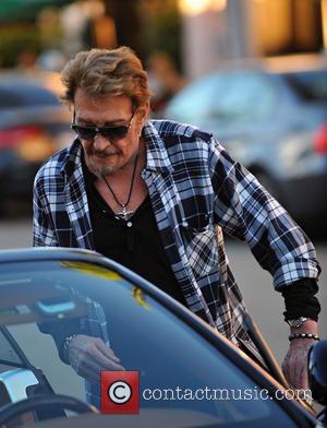 johnny hallyday - Johnny Hallyday and Laeticia Hallyday shopping with daughters Jade and Joy - Brentwood, California, United States -...