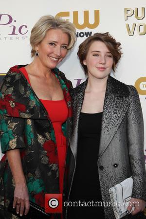 Emma Thompson and Gaia Wise - The 19th Annual Critics' Choice Awards at The Barker Hangar - Santa Monica, California,...