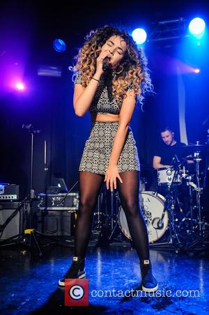 Ella Eyre - Ella Eyre performing live on stage at the Wireless Festival launch party held at the O2 Academy...