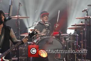 Motley Crue and Tommy Lee - Motley Crue perform on Jimmy Kimmel Live - Hollywood, California, United States - Tuesday...