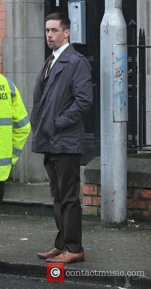 Killian Scott - Filming on the set of 'Traders' in Dublin - Dublin, Ireland - Tuesday 4th February 2014