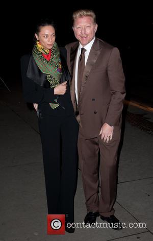 Boris Becker and Lilly Kerssenberg - British Asian Trust party held at the Victoria and Albert Museum - Arrivals -...