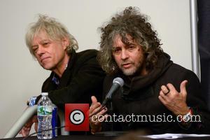 Bob Geldof and Wayne Coyne - CBGB Festival Presents Amnesty International Concert held at the Barclays Center - Press Conference...