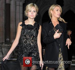 Nina Nesbitt and Abbey Clancy - London Fashion Week Autumn/Winter 2014 - Julien Macdonald - Departures - London, United Kingdom...