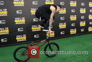 Cyclists - Cartoon Network's Hall of Game Awards at The Barker Hangar - Arrivals - Los Angeles, California, United States...