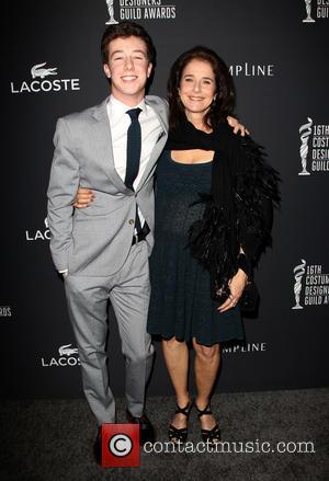 Debra Winger and Gideon Howard - The 16th Costume Designers Guild Awards - Arrivals - Beverly Hills, California, United States...
