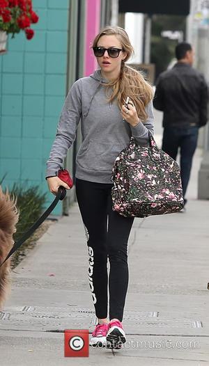 Amanda Seyfried - Amanda Seyfried running errands with her dog Finn - West Hollywood, California, United States - Wednesday 26th...