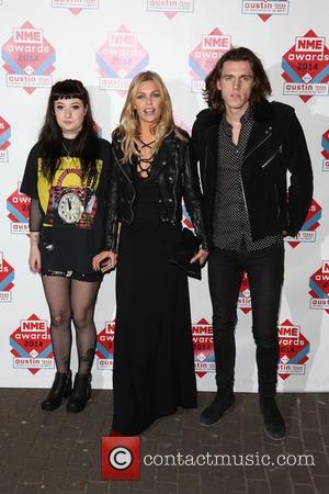 Abbey Clancy, Abbey Crouch and guest - The NME Awards 2014 held at O2 Academy Brixton - Arrivals - London,...