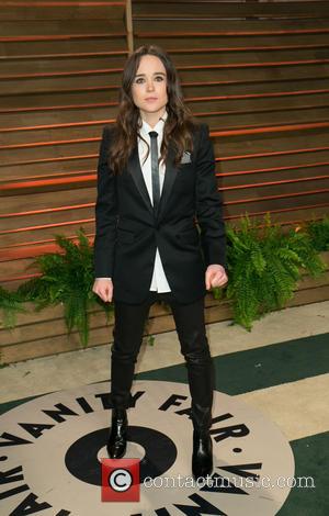 Ellen Page - Celebrities attend 2014 Vanity Fair Oscar Party at Sunset Plaza. - Los Angeles, California, United States -...