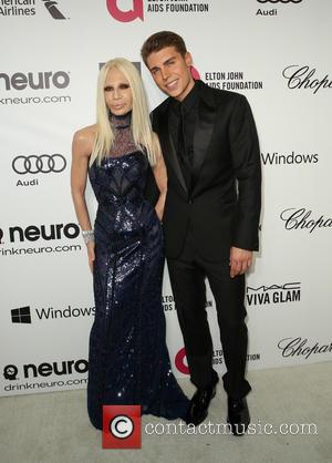 Donatella Versace and Nolan Gerard Funk - 22nd Annual Elton John AIDS Foundation Academy Awards Viewing/After Party - Arrivals -...