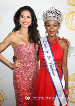 Joyce Giraud and Ariel Diane King - Queen of the Universe International Beauty Pageant at The Saban Theatre in Beverly...