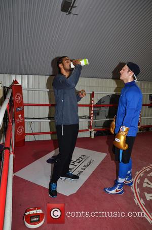 David Haye - Towie Lewis Bloor and his brother Jim Bloor attend the Hayemaker training camp in London's Vauxhall. Lewis...