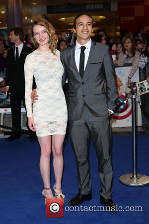 Dakota Blue Richards and guest - Captain America: The Winter Soldier - UK film premiere held at Westfield - Arrivals...