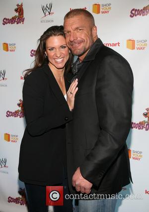 Stephanie McMahon, Triple H and Paul Michael Levesque - The world premiere of 'Scooby-Doo! WrestleMania Mystery' held at Tribeca Cinemas...