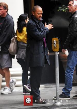 Columbus Short - 'Scandal' star Columbus Short spotted on set...