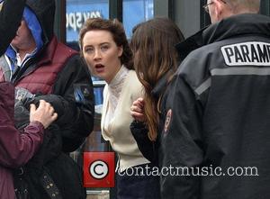 Saoirse Ronan - Actress Saoirse Ronan on the first day of filming 'Brooklyn', based on writer Colm Tobin's book -...