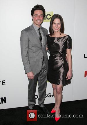 Ben Feldman and Michelle Mulitz - Season 7 premiere of the Emmy and Golden Globe Award-winning drama 'Mad Men' held...