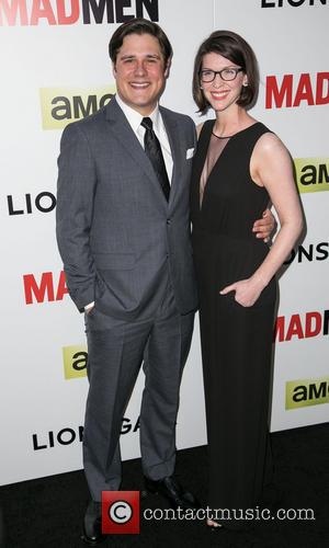 Rich Sommer and Virginia Donohoe Sommer - Season 7 premiere of the Emmy and Golden Globe Award-winning drama 'Mad Men'...