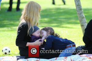Rachel Zoe, Kaius Berman and Skyler Berman - Rachel Zoe and family at Cold Water Park in Beverly Hills -...