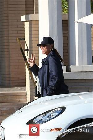 Queen Latifah - Queen Latifah outside Barney's New York in...