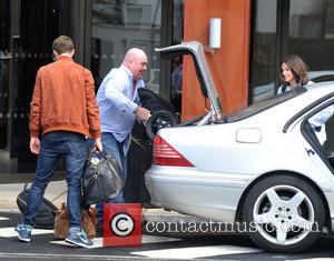 Jamie Dornan and Amelia Warner - Fifty Shades of Grey actor Jamie Dornan seen leaving The Doubletree Hilton Hotel Dublin...